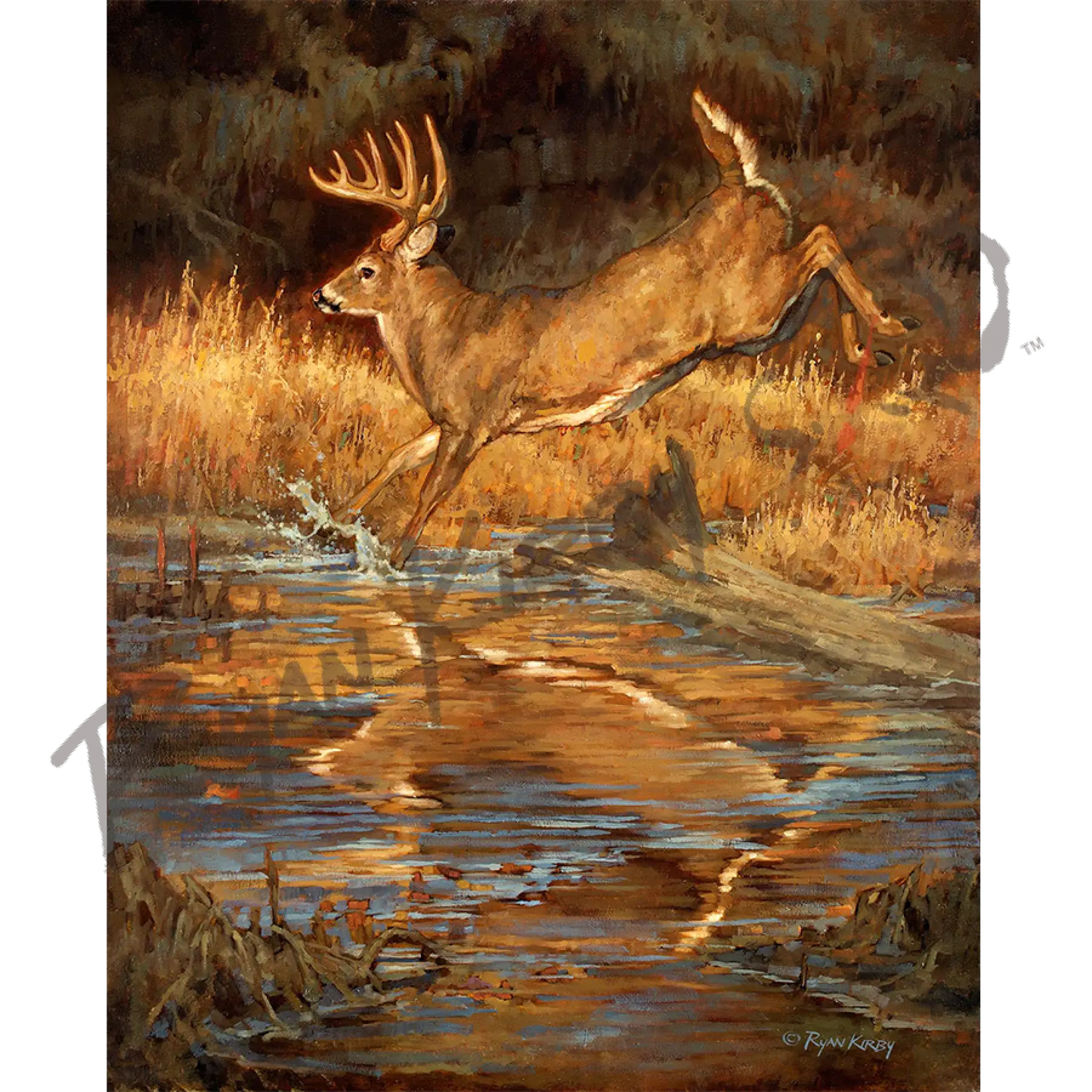 ’A Splash Of Caution’ Original Oil Painting