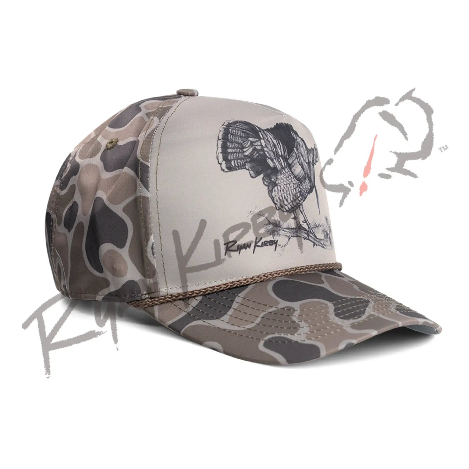 Boss Bird Rope Snapback | Ryan Kirby Wildlife and Hunting Art Boss Bird Rope Snapback | Ryan Kirby Wildlife and Hunting Art