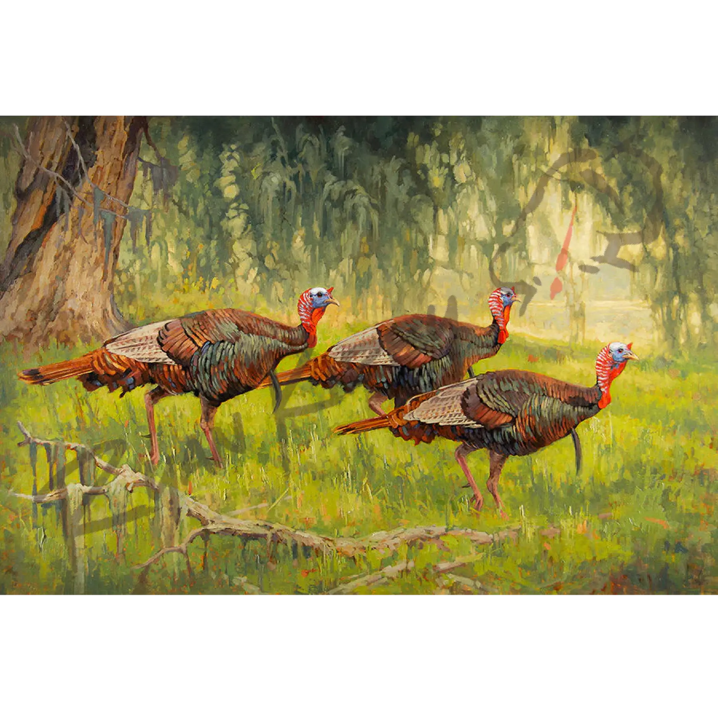 ’Bottomland Bachelors’ Original Oil Painting