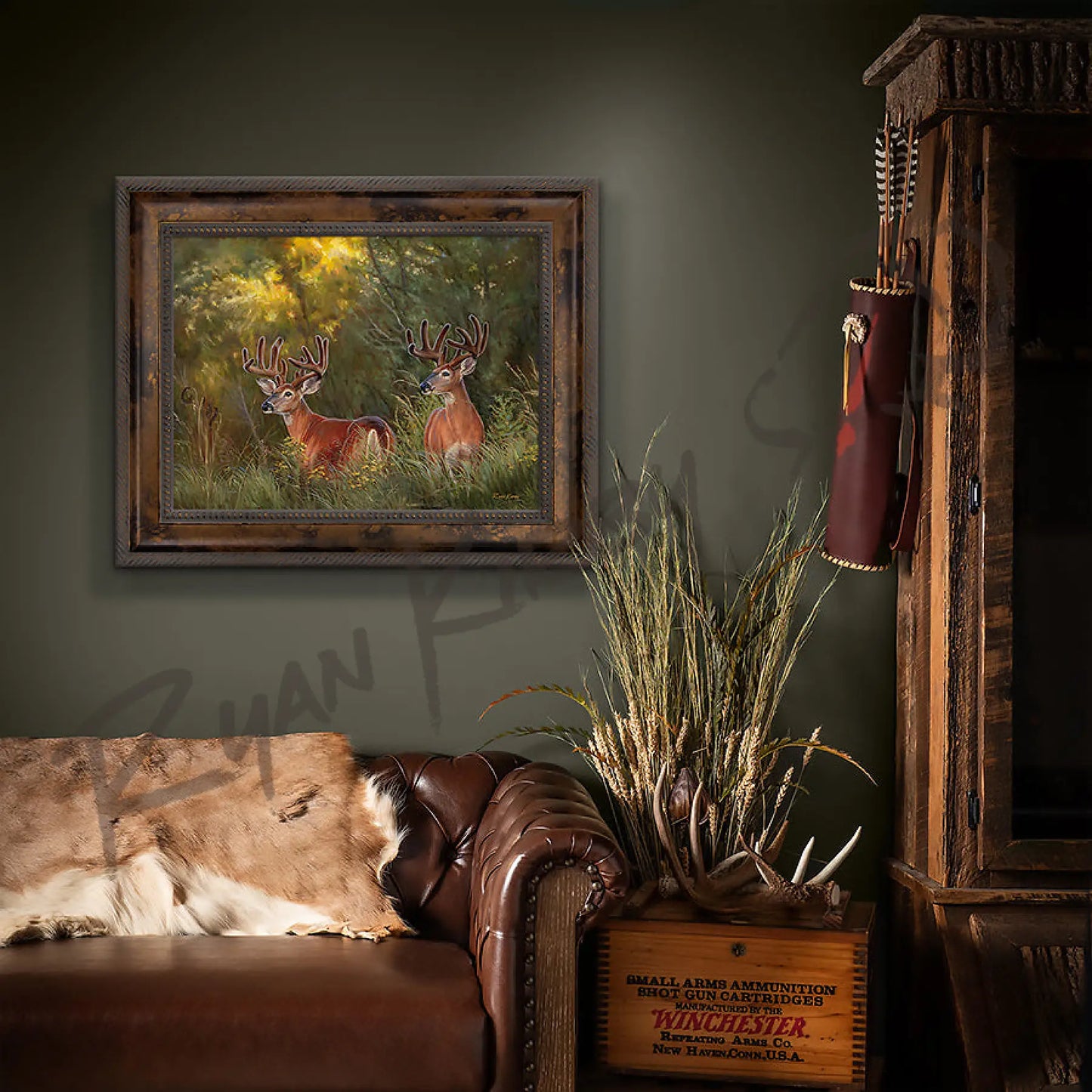 ’Boys Night Out’ White-Tailed Deer Canvas Art Print