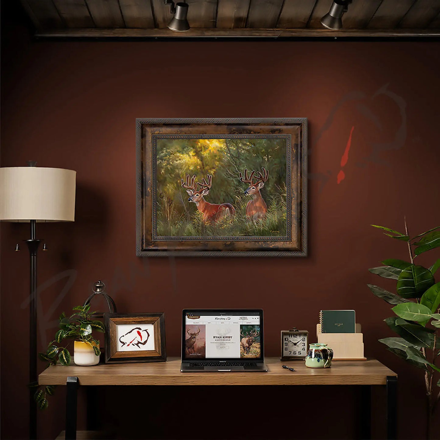 ’Boys Night Out’ White-Tailed Deer Canvas Art Print