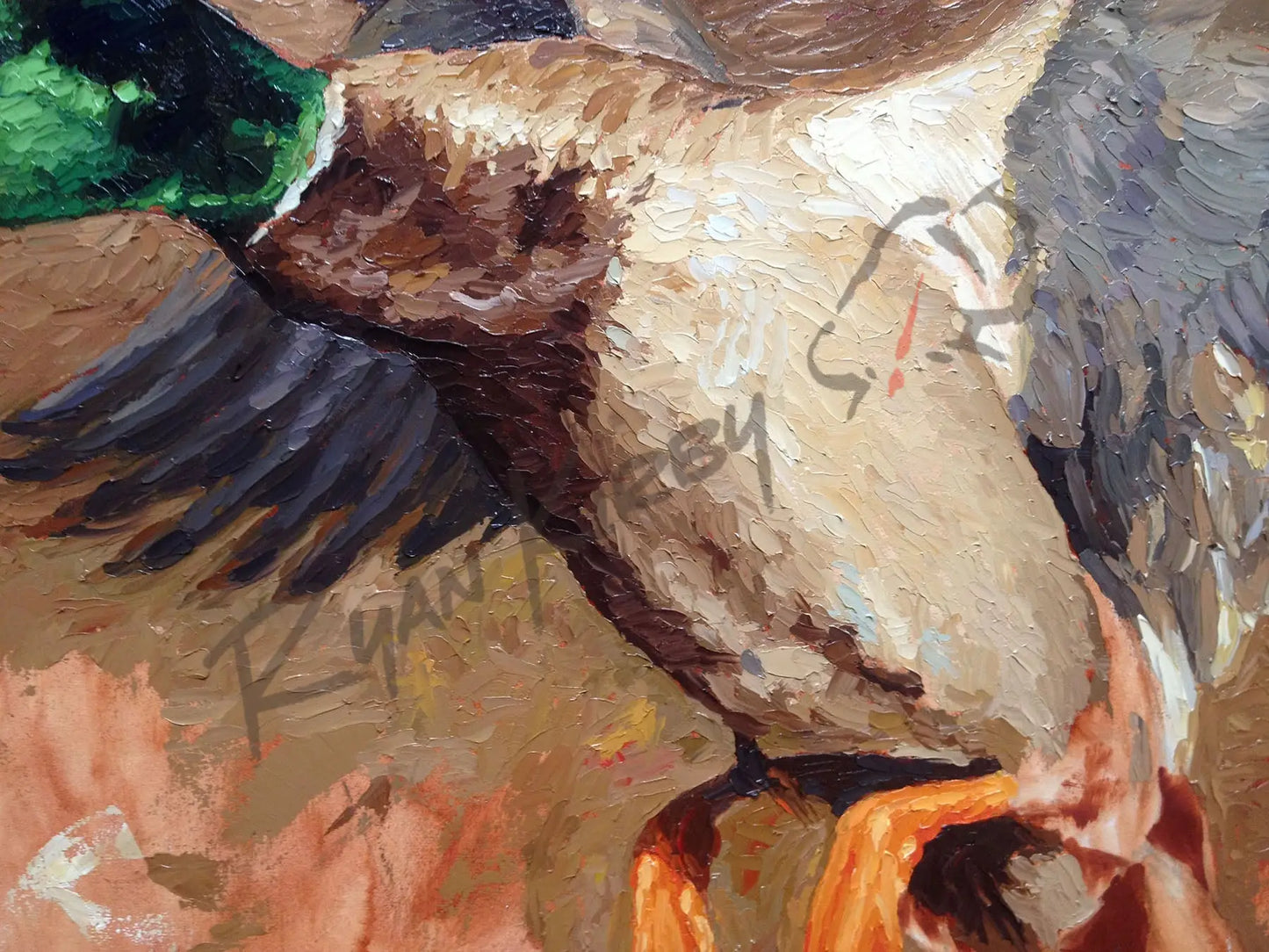 ’Cupped And Committed’ Original Oil Painting