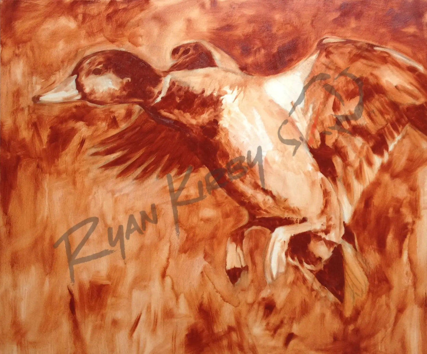 ’Cupped And Committed’ Original Oil Painting
