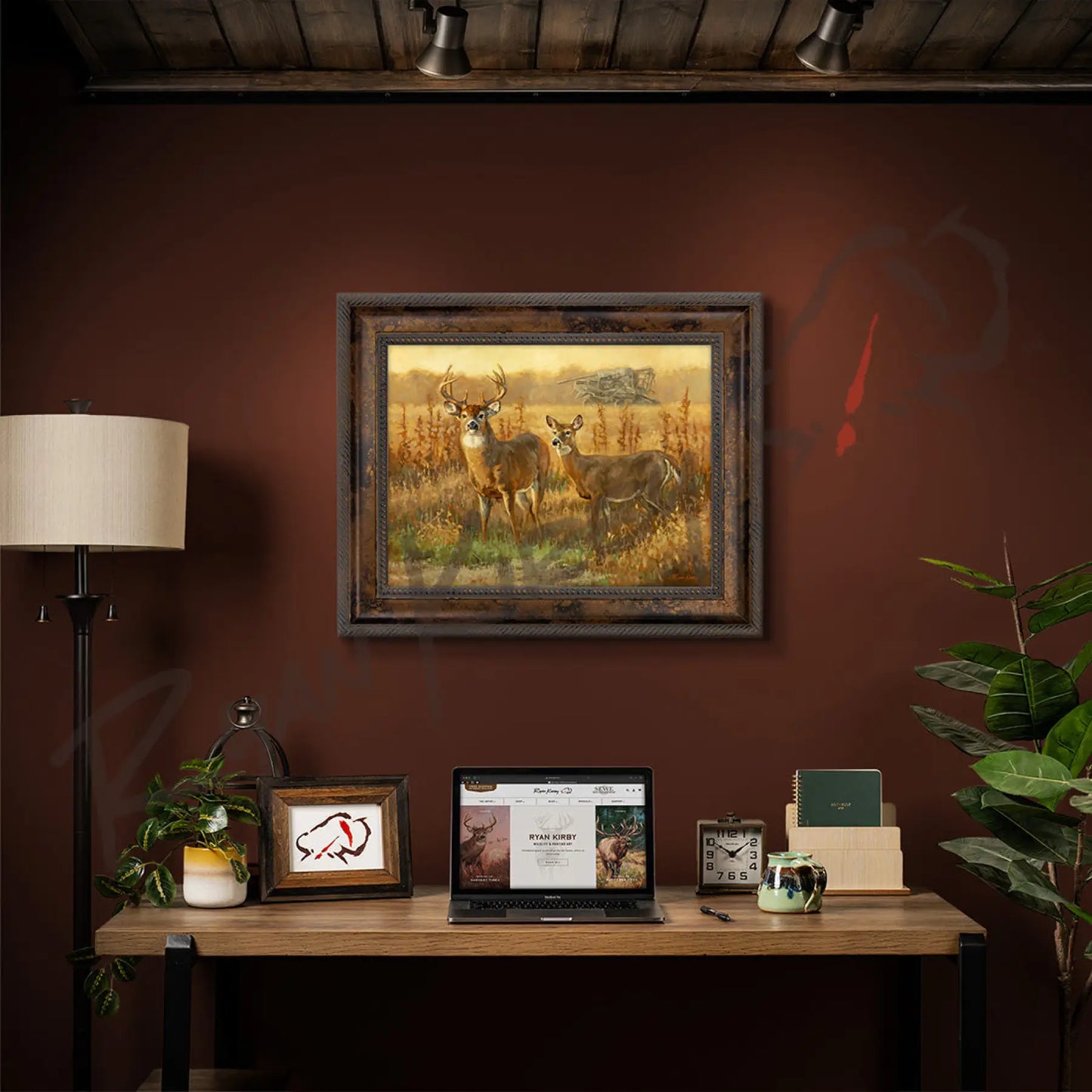 ’End of an Era’ White-tailed Deer Canvas Art Print Canvas Print