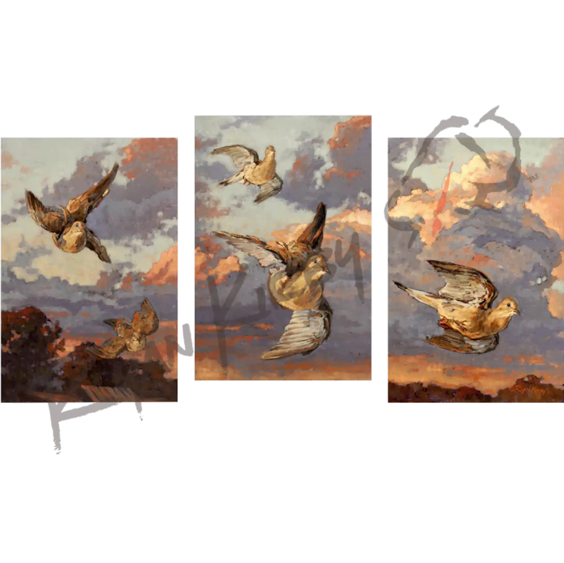 ’First Light Flight’ Original Oil Painting