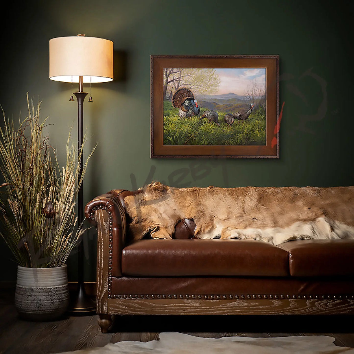’Grandfather Gobbler’ Wild Turkey Canvas Art Print