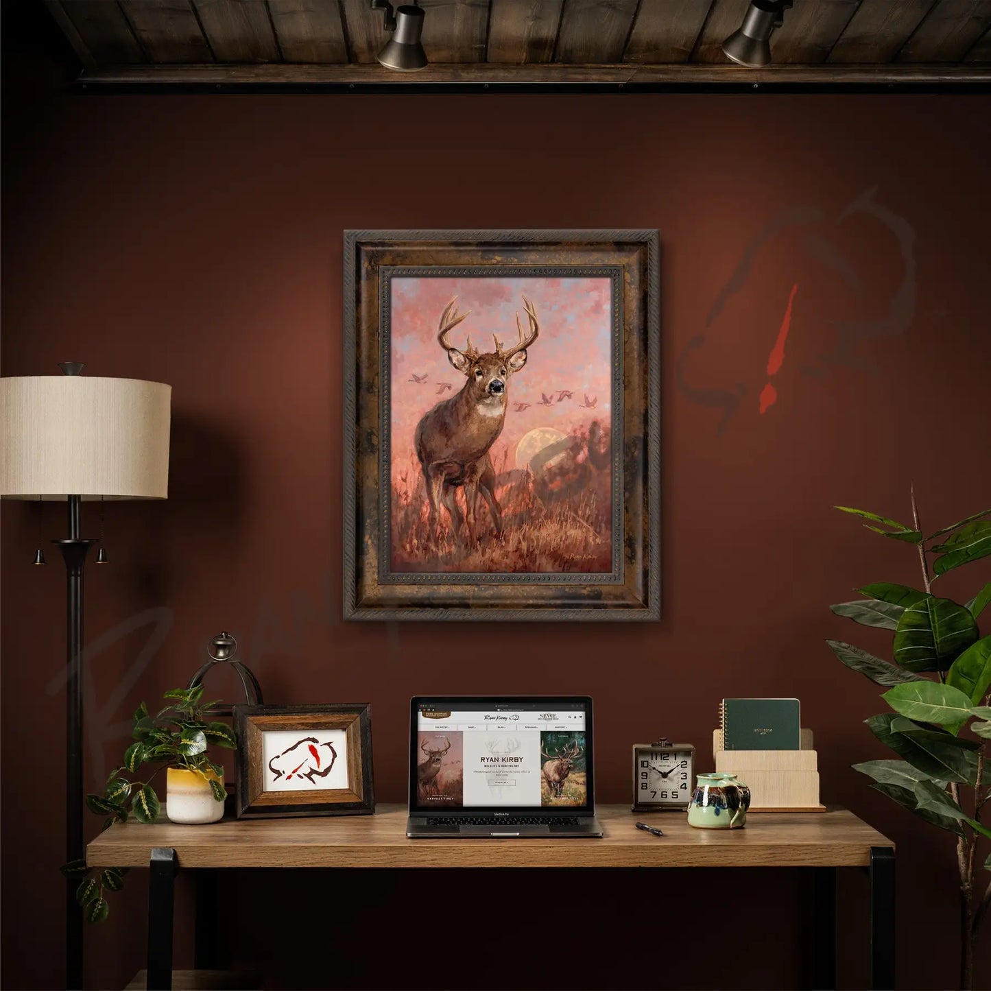 ’Harvest Time’ White-Tailed Deer Canvas Art Print