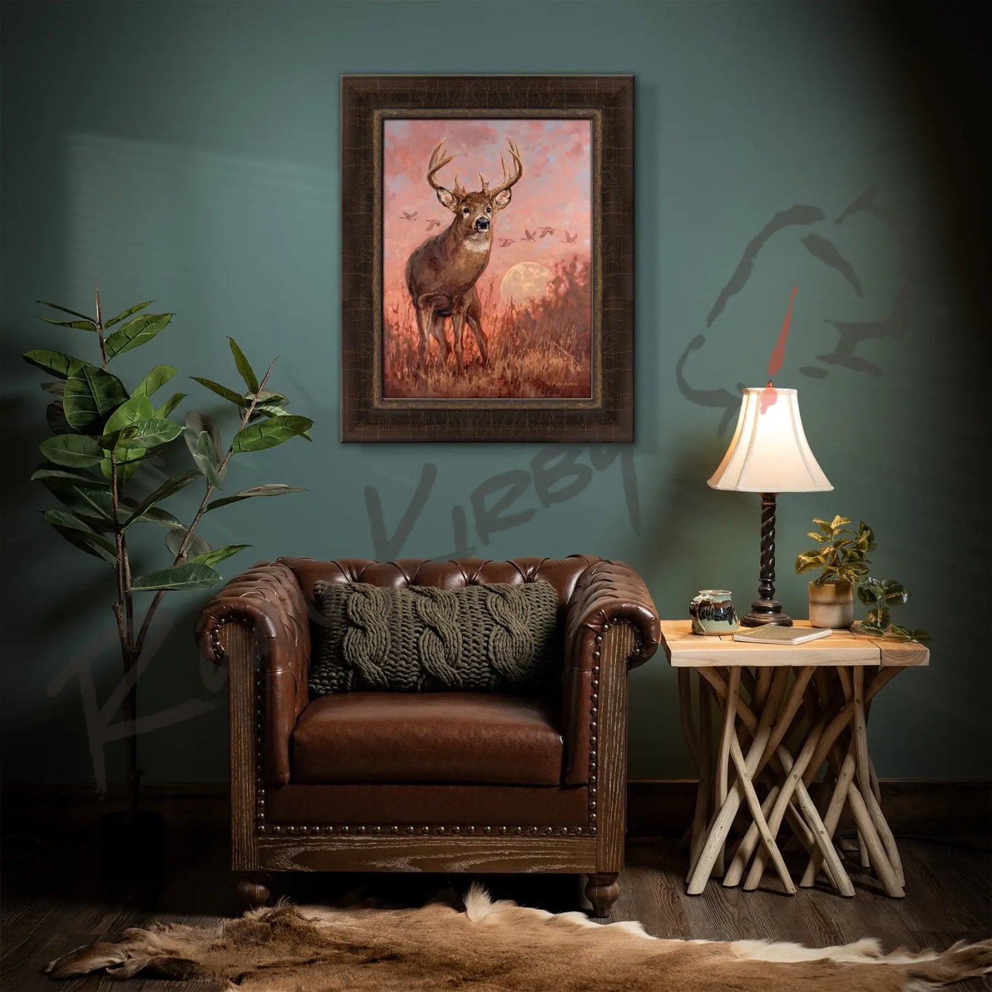’Harvest Time’ White-Tailed Deer Canvas Art Print