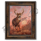 ’Harvest Time’ White-Tailed Deer Canvas Art Print Classic Bronze