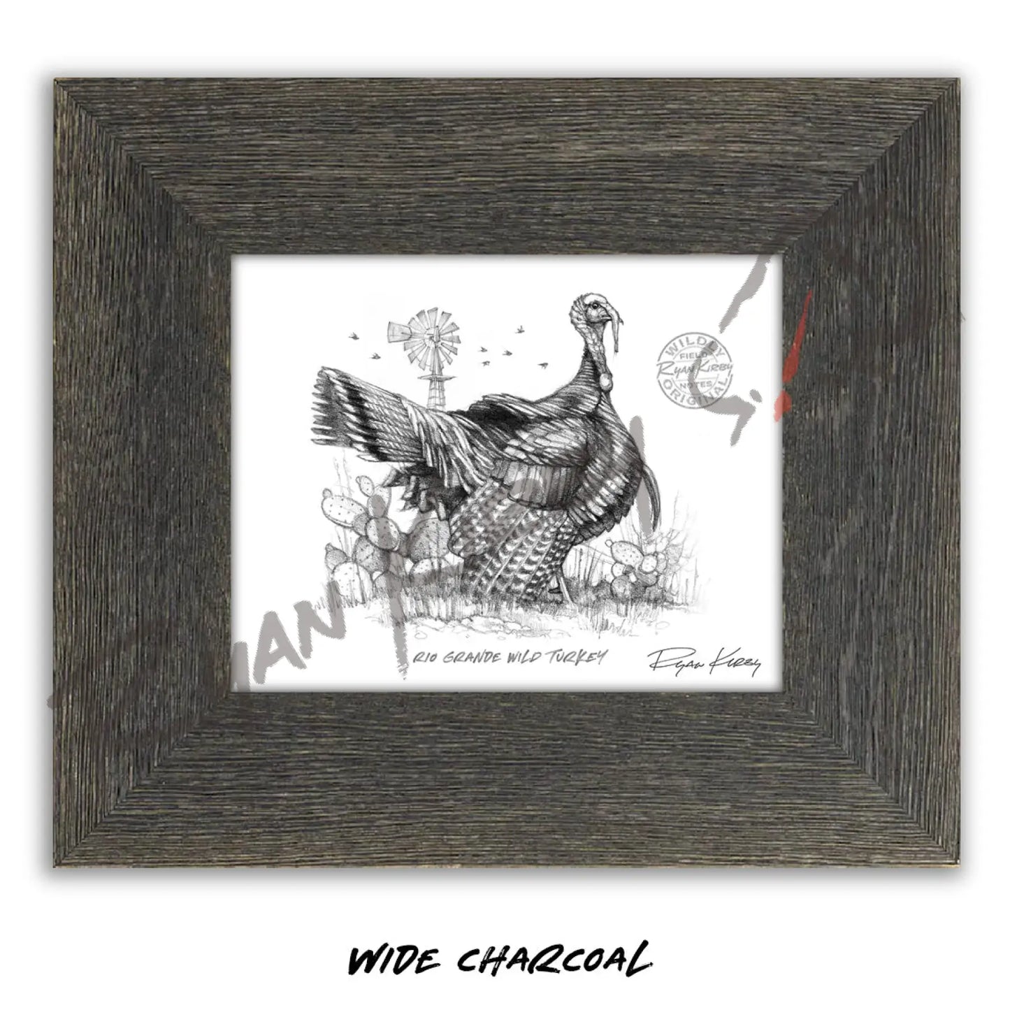 Rio Grande Wild Turkey Sketch Print Sketch Paper Print
