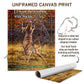 ’Scrape Line’ White-Tailed Deer Canvas Art Print