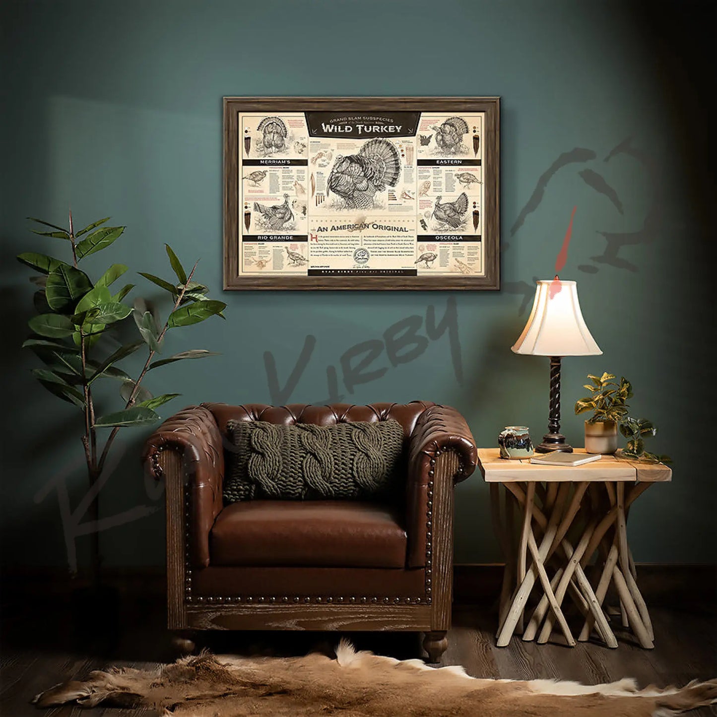 ’The Grand Slam Subspecies Of The North American Wild Turkey’ Paper Art Print