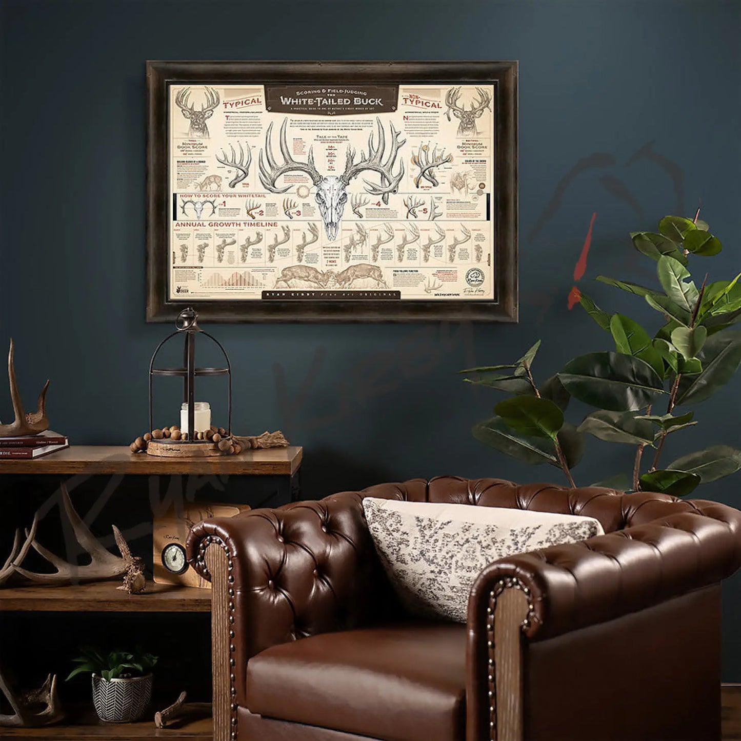 ’The Scoring & Field-Judging Of The White-Tailed Buck’ Paper Art Print
