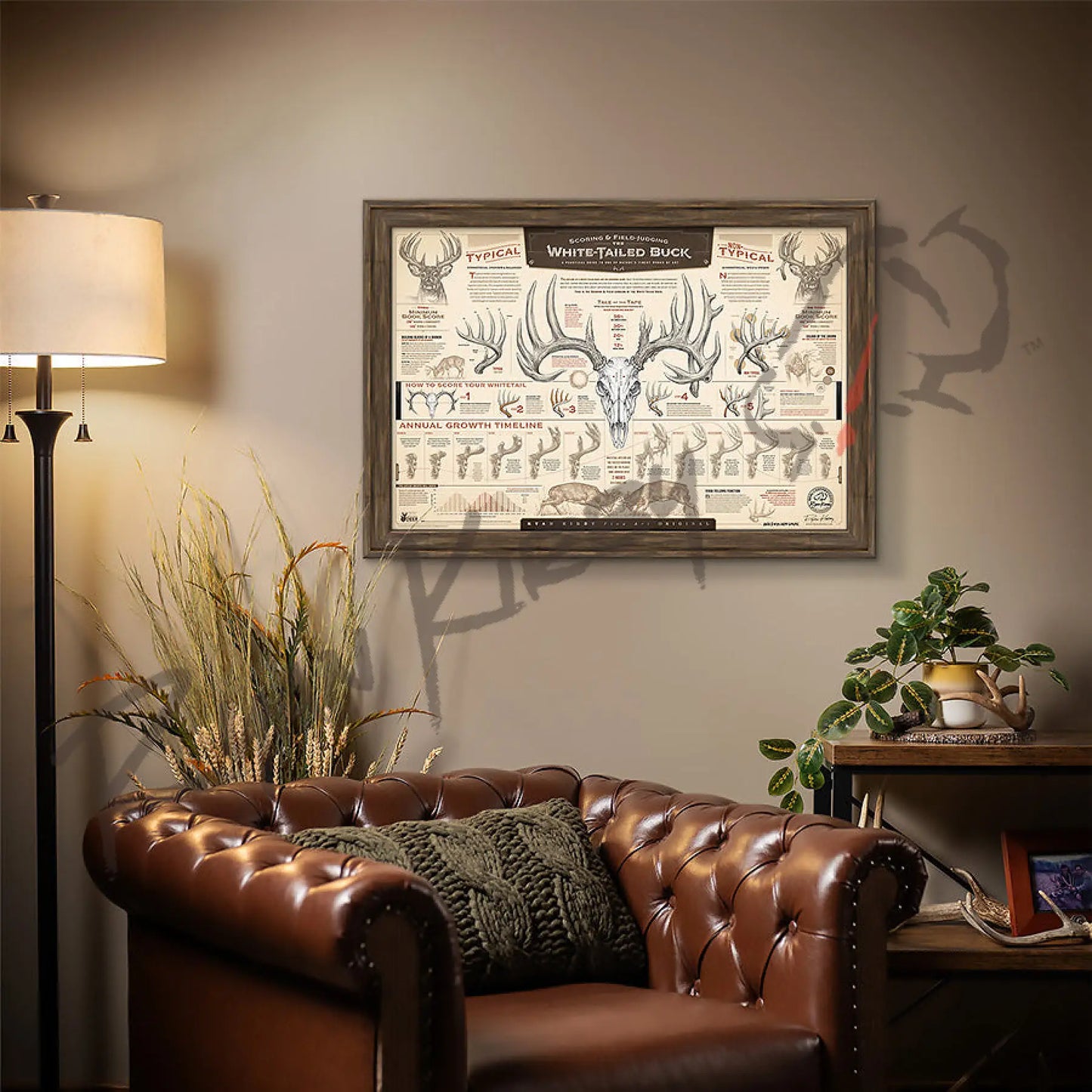 ’The Scoring & Field-Judging Of The White-Tailed Buck’ Paper Art Print