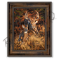 ’Turn And Burn’ White-Tailed Deer Canvas Art Print Classic Bronze