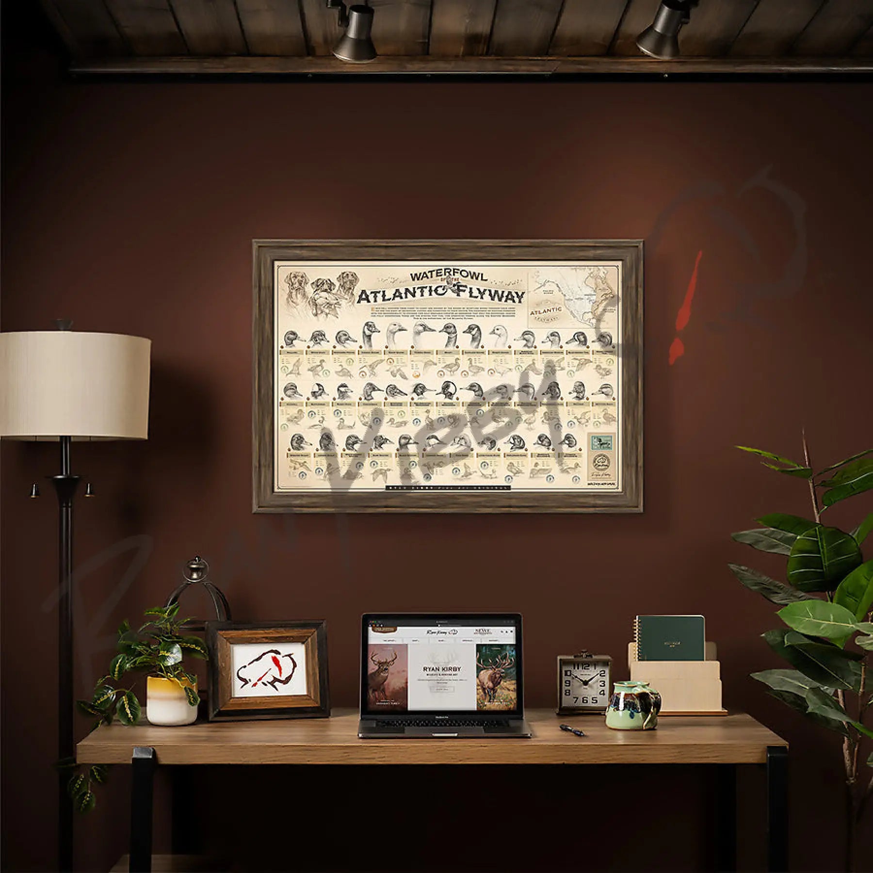 ’Waterfowl Of The Atlantic Flyway’ Paper Art Print