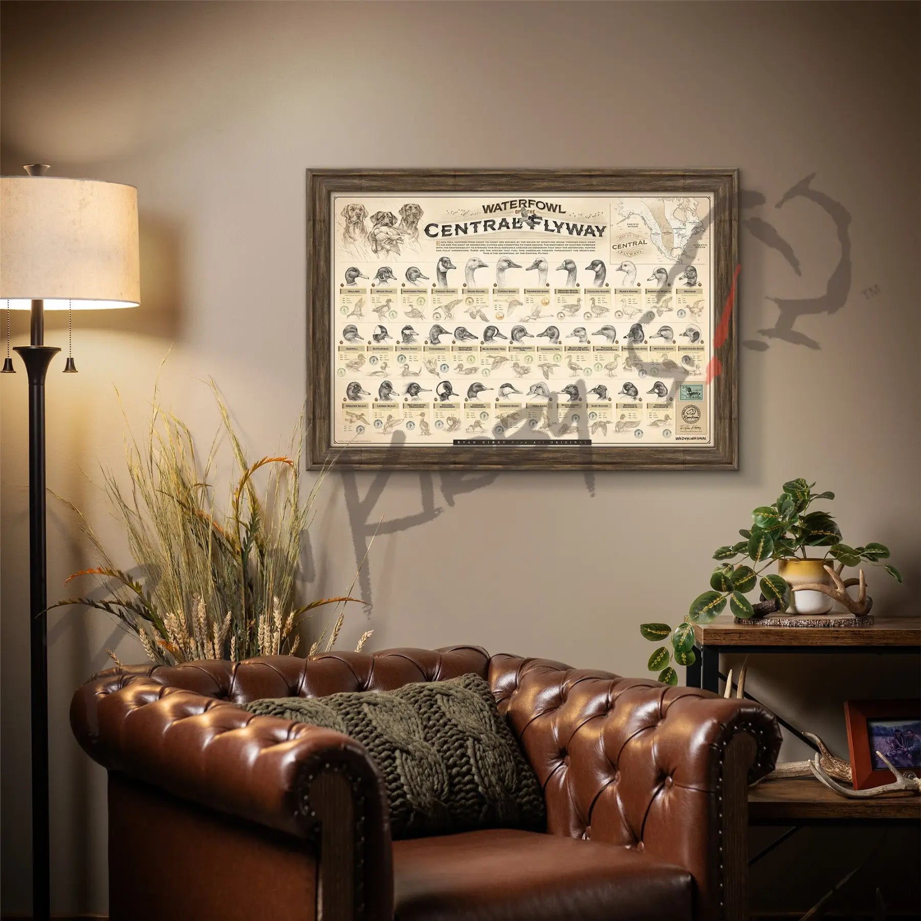 ’Waterfowl Of The Central Flyway’ Paper Art Print