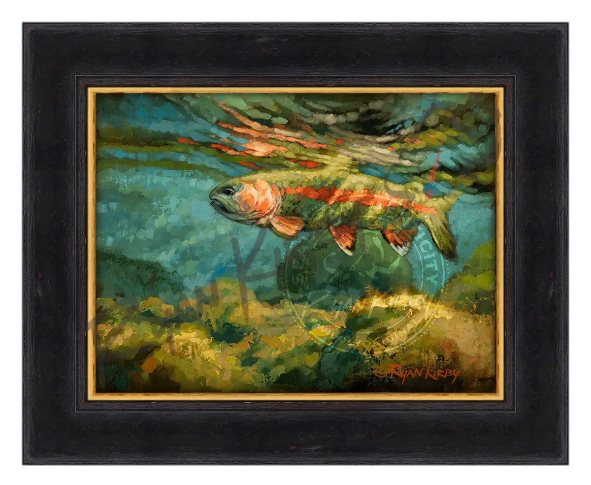 ’Rainbow Trout’ Original Oil Painting - Original Oil Painting