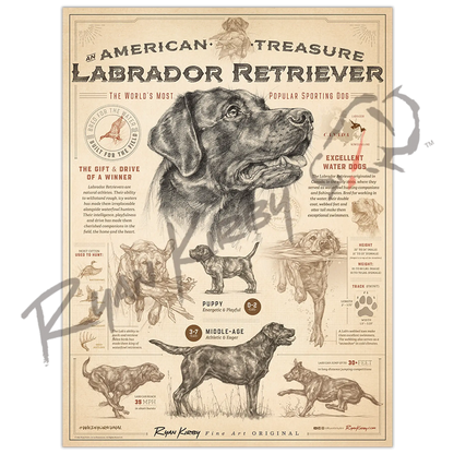 ’An American Treasure: The Labrador Retriever’ Poster