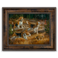 ’Belle of the Bawl’ Beagle Hunting Rabbit Canvas Art Print Classic Bronze Canvas Print