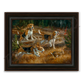’Belle of the Bawl’ Beagle Hunting Rabbit Canvas Art Print - Midnight Oak - Canvas Print