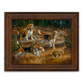 ’Belle of the Bawl’ Beagle Hunting Rabbit Canvas Art Print Reclaimed Chestnut Canvas Print