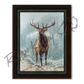 ’Blowing Smoke’ Bull Elk Canvas Art Print - Midnight Oak - Canvas Print