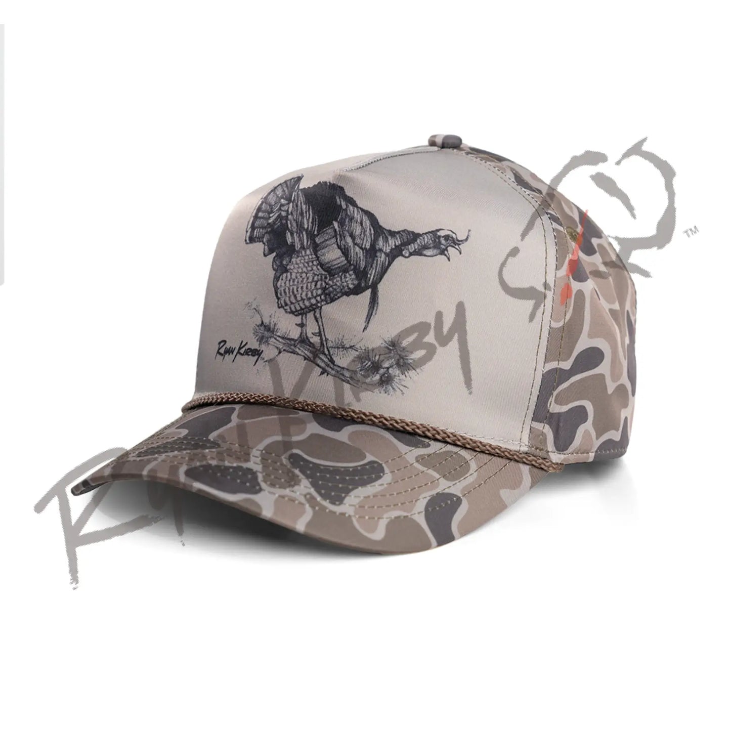 Boss Bird Rope Snapback | Ryan Kirby Wildlife and Hunting Art Boss Bird Rope Snapback | Ryan Kirby Wildlife and Hunting Art