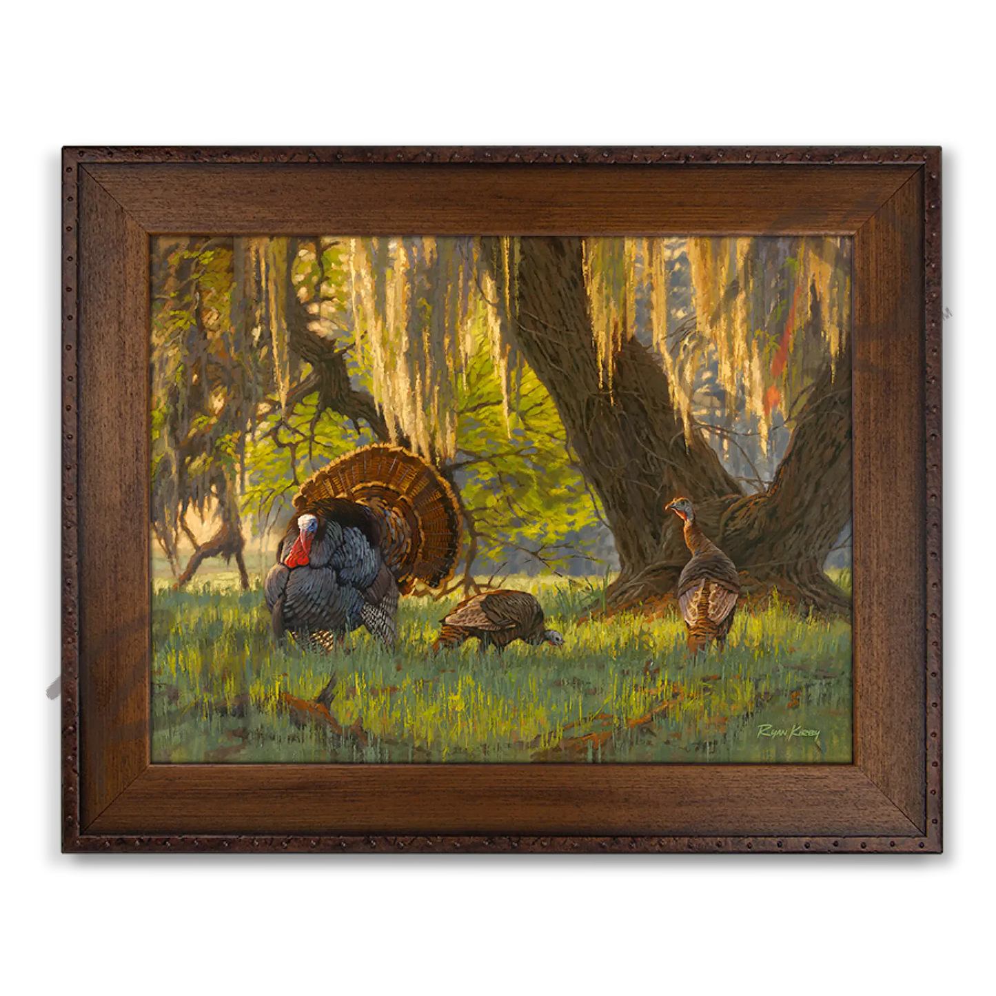 ’Boss Of The Moss’ Wild Turkey Canvas Art Print Copper Barrel