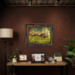 ’Bottomland Bachelors’ Wild Turkey Canvas Art Print With Signed Mossy Oak Stamp