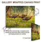 ’Bottomland Bachelors’ Wild Turkey Canvas Art Print With Signed Mossy Oak Stamp Gallery Wrapped
