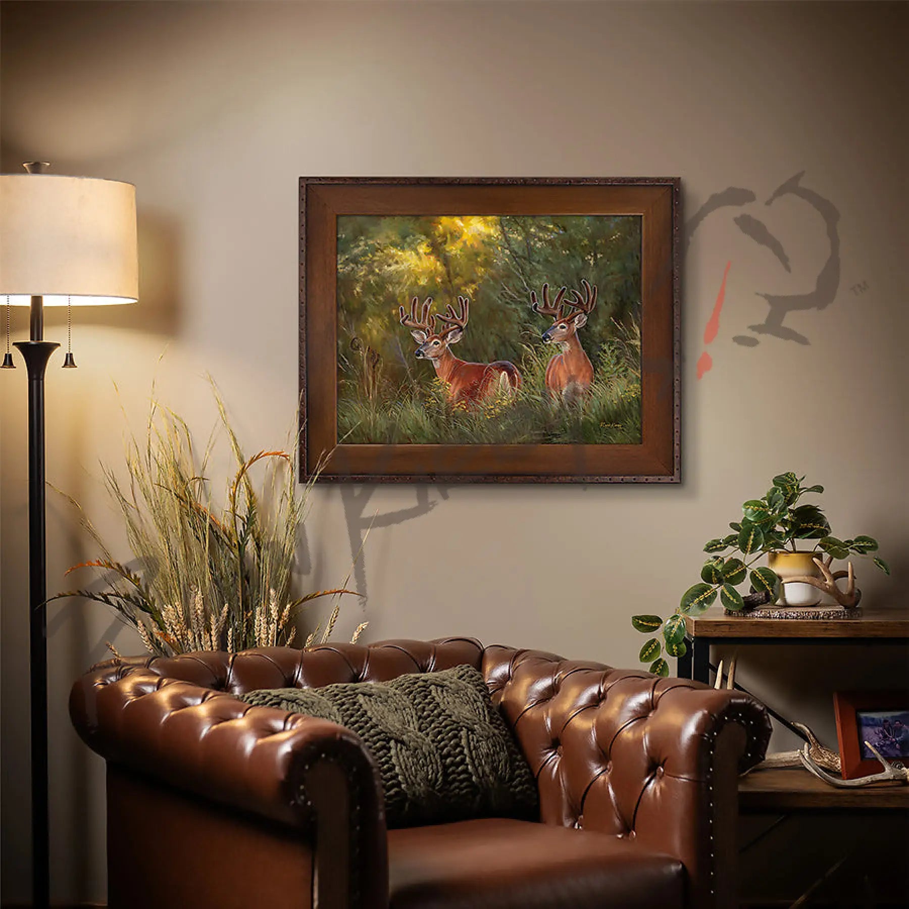 ’Boys Night Out’ White-Tailed Deer Canvas Art Print