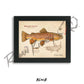 Brown Trout Fine Art Print - Fly Fishing Wall Art (8’’x10’’) - Sketch Paper Print