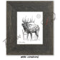 Bugling Bull Elk Sketch Print Sketch Paper Print