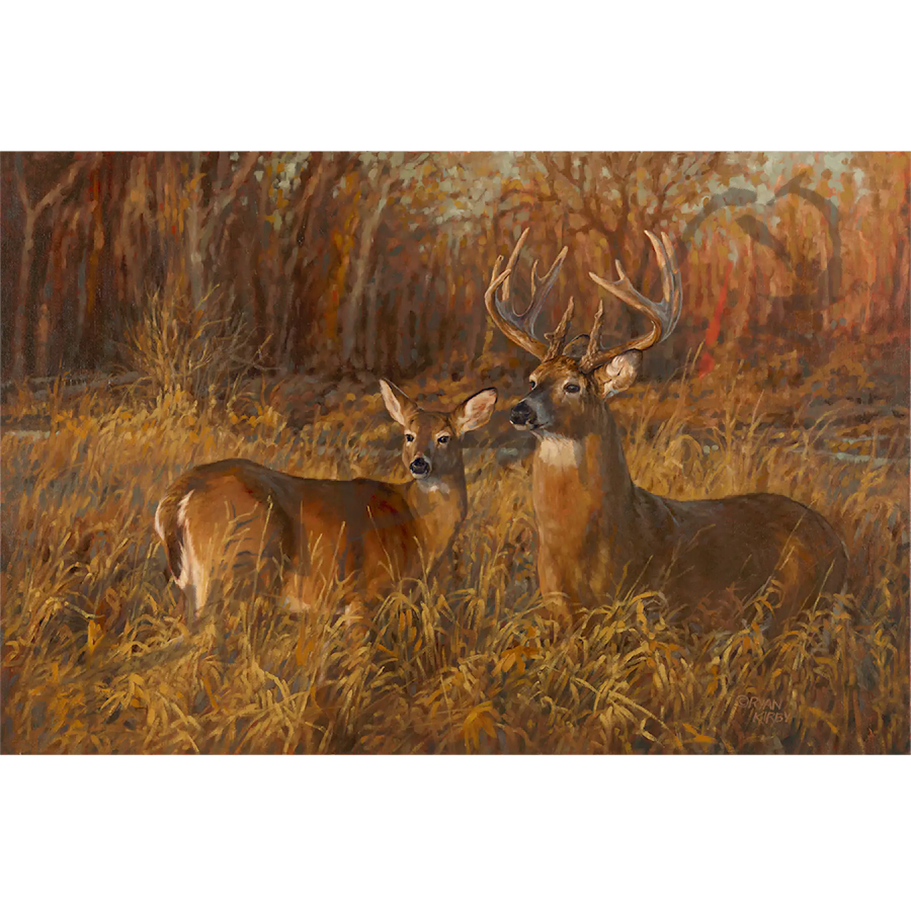 ’Creek Bottom Counterparts’ Original Oil Painting