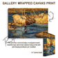 ’Crossing Guard’ Bull Elk Canvas Art Print Gallery Wrapped