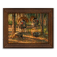 ’Dance Card’ Wild Turkey Canvas Art Print Reclaimed Chestnut Canvas Print