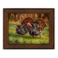 ’Deuces Wild’ Wild Turkey Canvas Art Print - Reclaimed Chestnut - Canvas Print