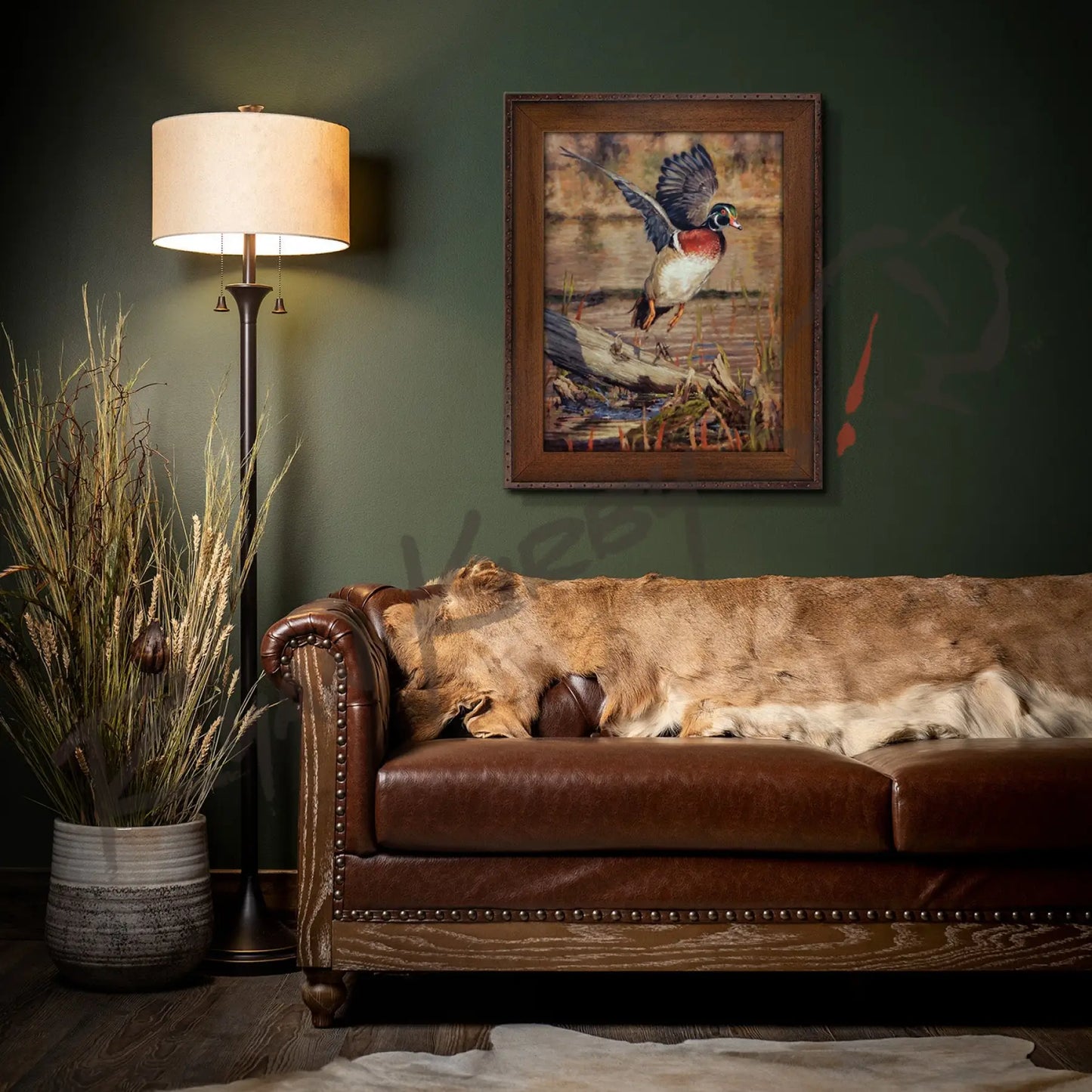 ’Driftwood Drake’ Wood Duck Canvas Print Canvas Print