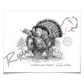 Eastern Wild Turkey Sketch Print