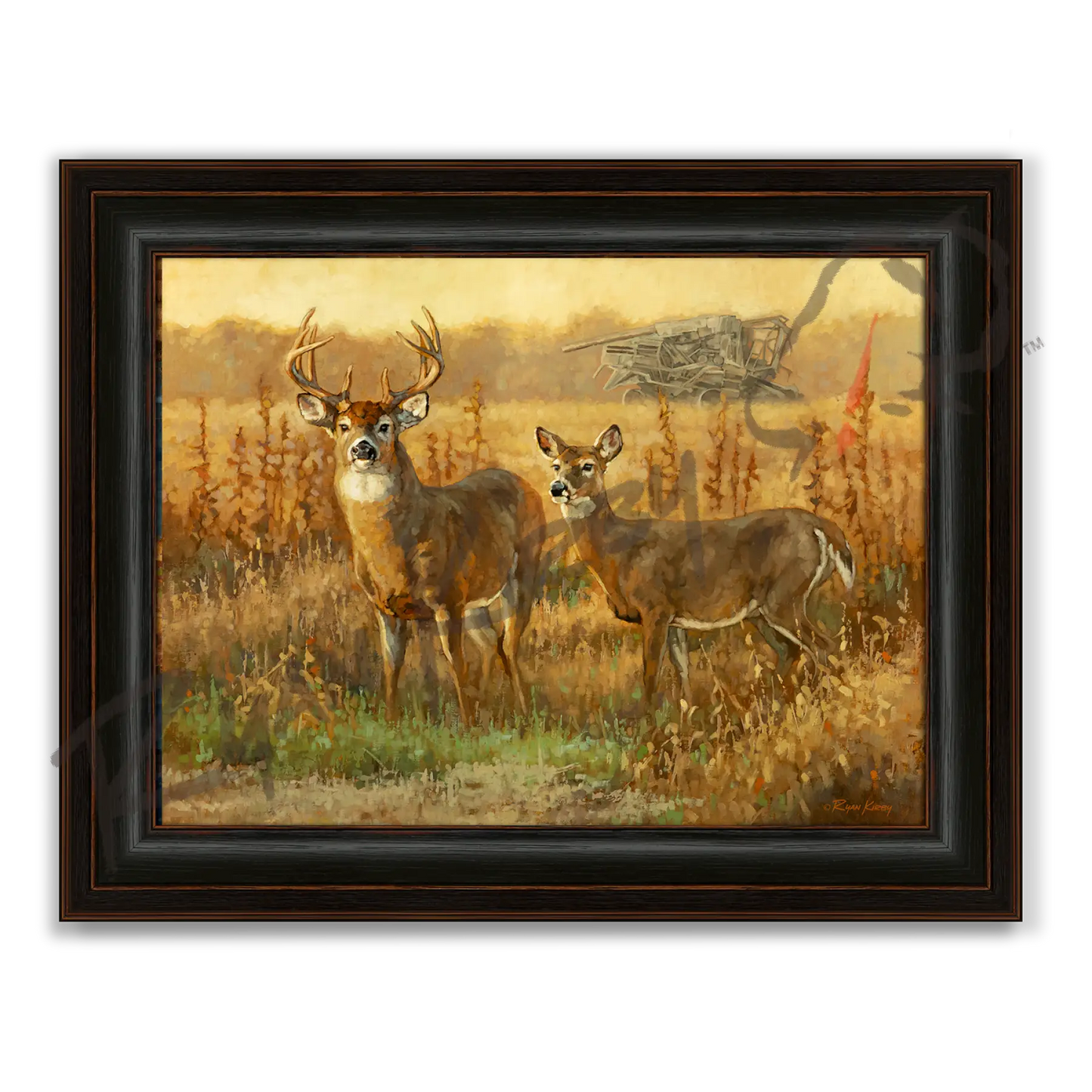 ’End of an Era’ White-tailed Deer Canvas Art Print - Midnight Oak - Canvas Print