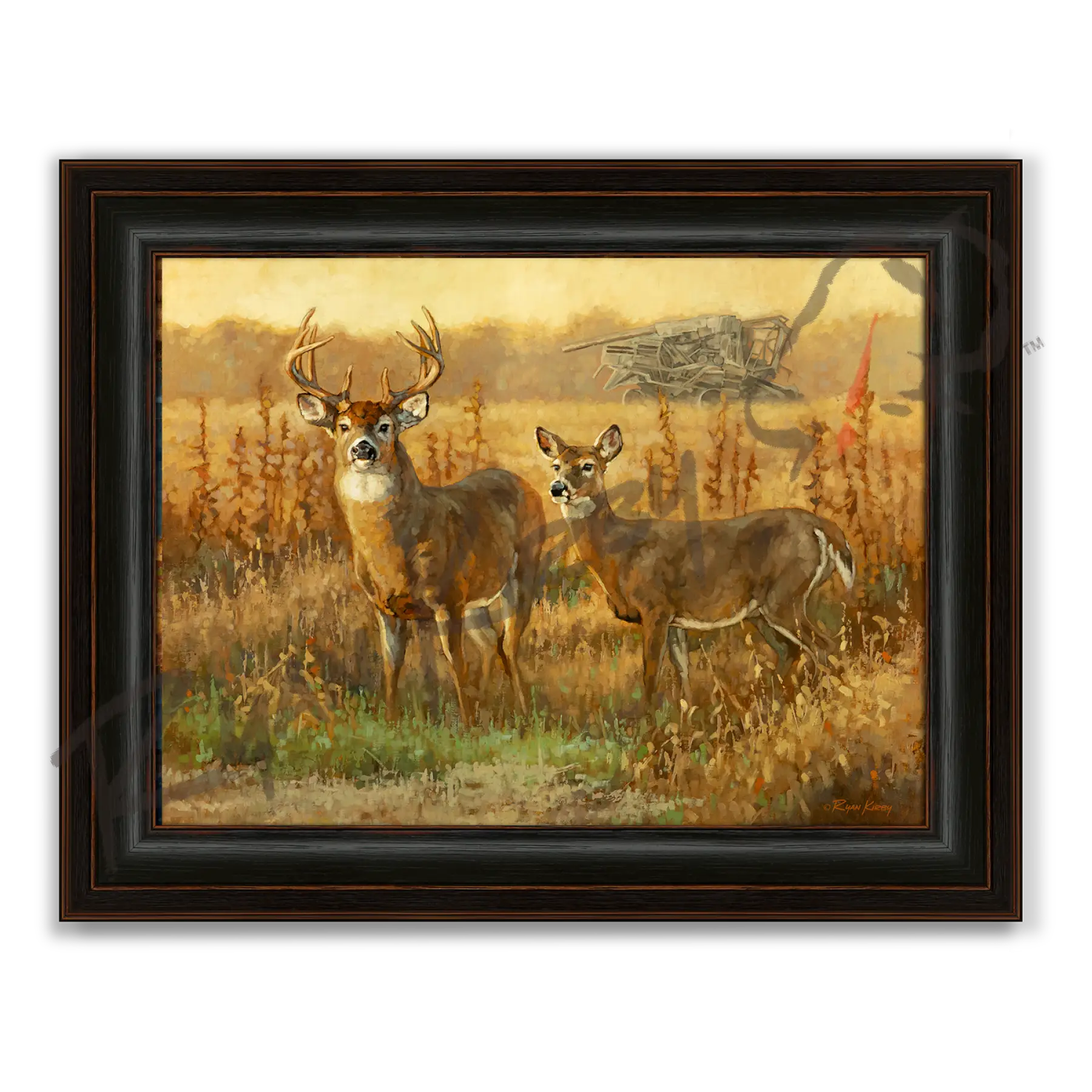 ’End of an Era’ White-tailed Deer Canvas Art Print - Midnight Oak - Canvas Print