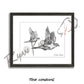 Flying Mourning Dove Sketch Print Sketch Paper Print