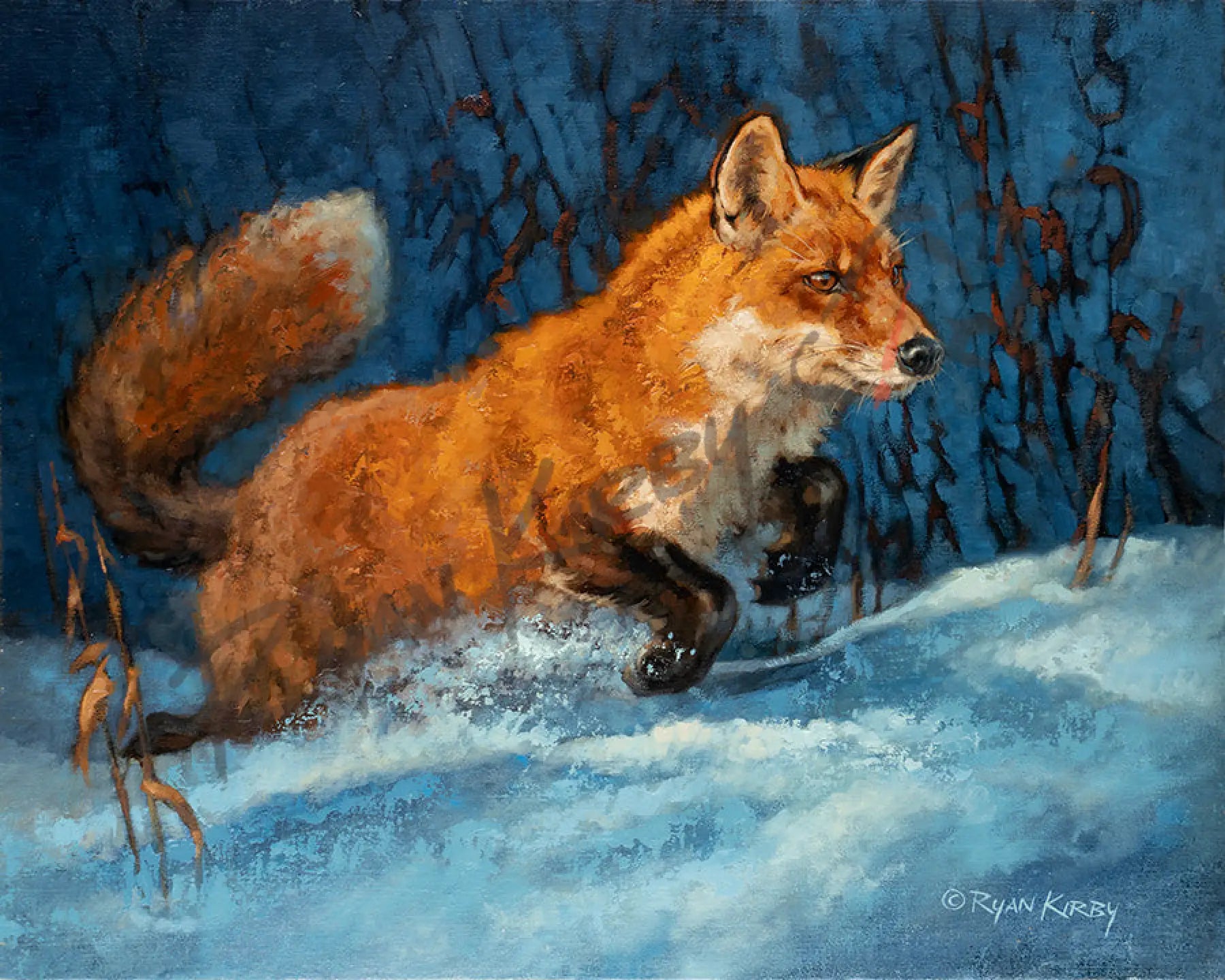 ’Frigid Forager’ Original Oil Painting