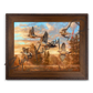 ’Golden Hour’ Flying Dove Canvas Art Print Copper Barrel