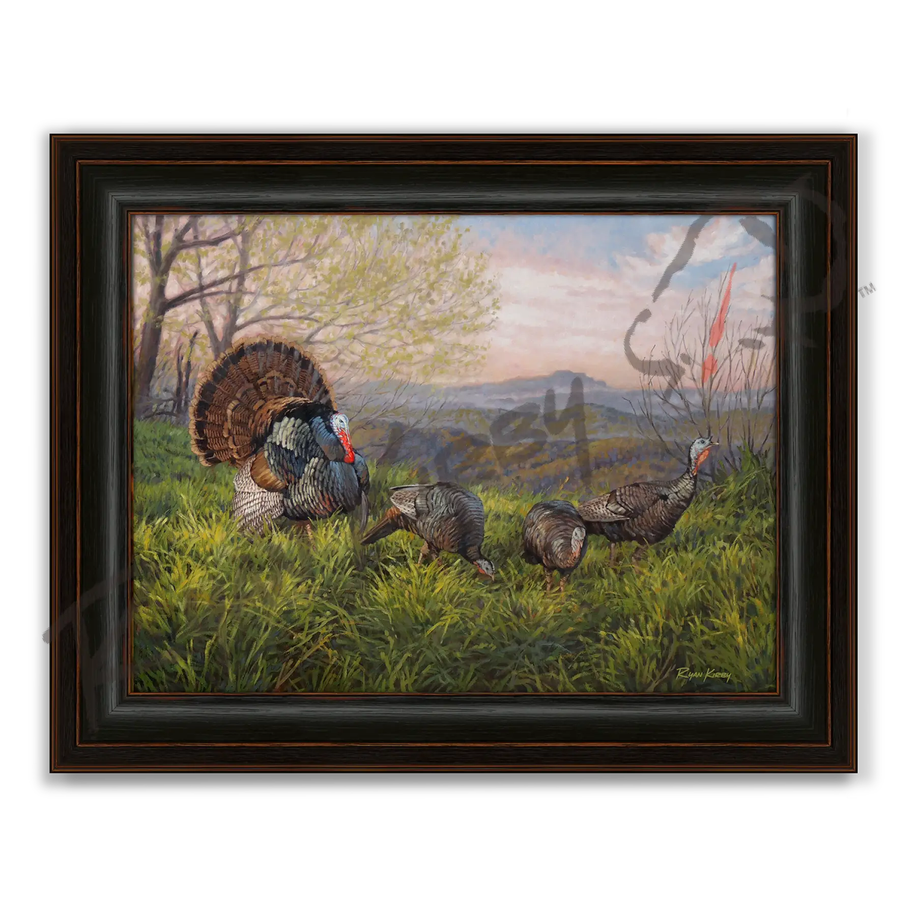 ’Grandfather Gobbler’ Wild Turkey Canvas Art Print - Midnight Oak - Canvas Print