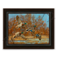 ’Marsh Madness’ Flying Mallards Canvas Art Print - Midnight Oak - Canvas Print