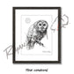 Owl Sketch Print Sketch Paper Print