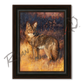 ’Rabbit Rustler’ Coyote Hunting Canvas Art Print - Midnight Oak - Canvas Print