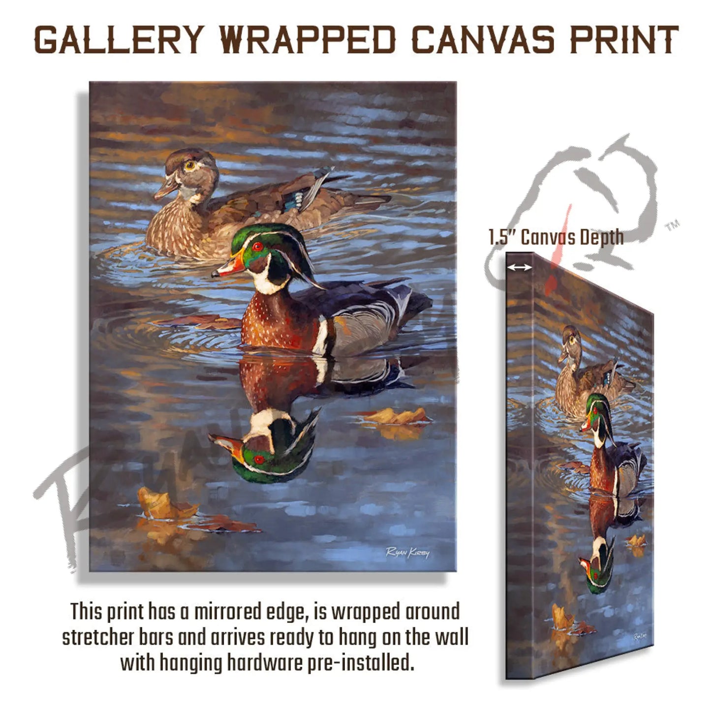 ’Ripple Effect’ Canvas Print Gallery Wrapped 18’’ X 24’’